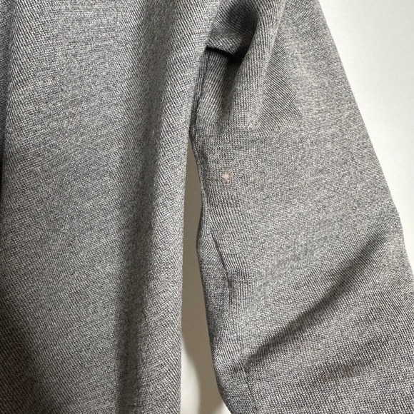 Theory Open Draped Front Cardigan Sweater With Pockets Women's Gray Size Medium - Picture 5 of 5